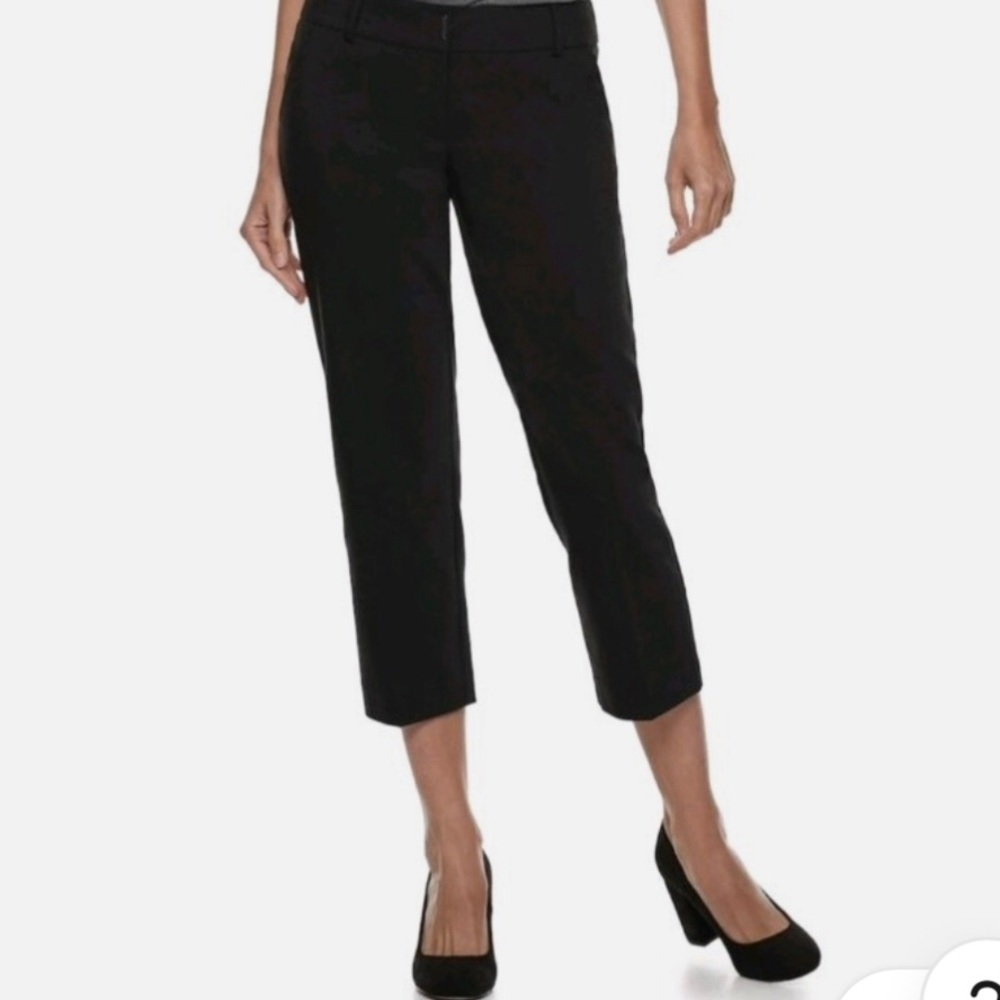 Apt. 9 Black Capri Straight-Leg Women's Pants